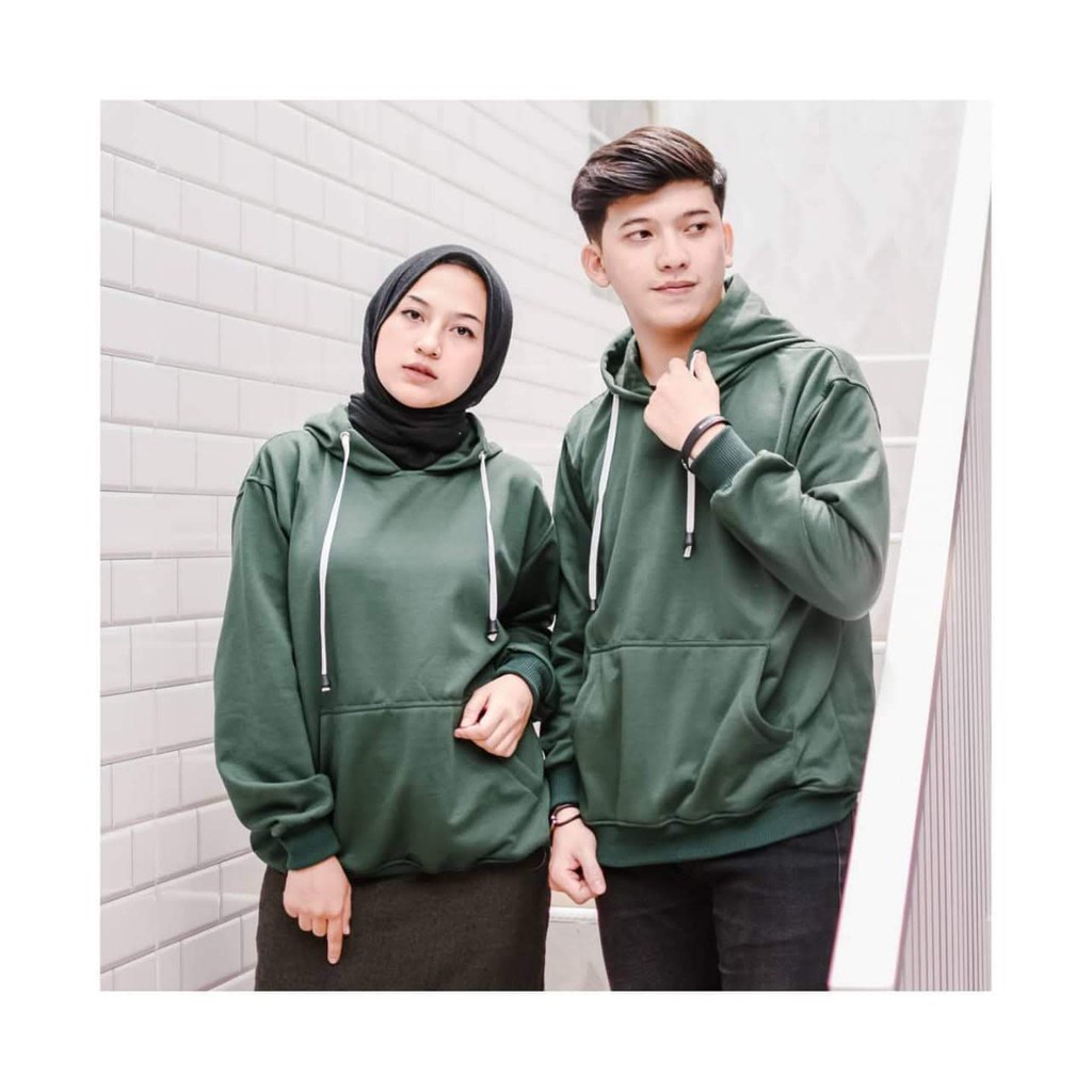 Jaket Couple Pria Wanita Masa Kini Trendy Modis Kembaran Model Baru - Sweater Couple Natural Hoodie