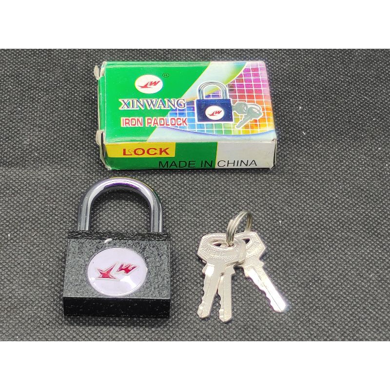 0Gembok Tas / Koper / Lemari / Gembok Kecil XWANG PADLOCK 30mm Hitam