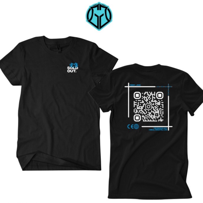 GG T-Shirt Kaos Aesthetic BARCODE INSTAGRAM Series