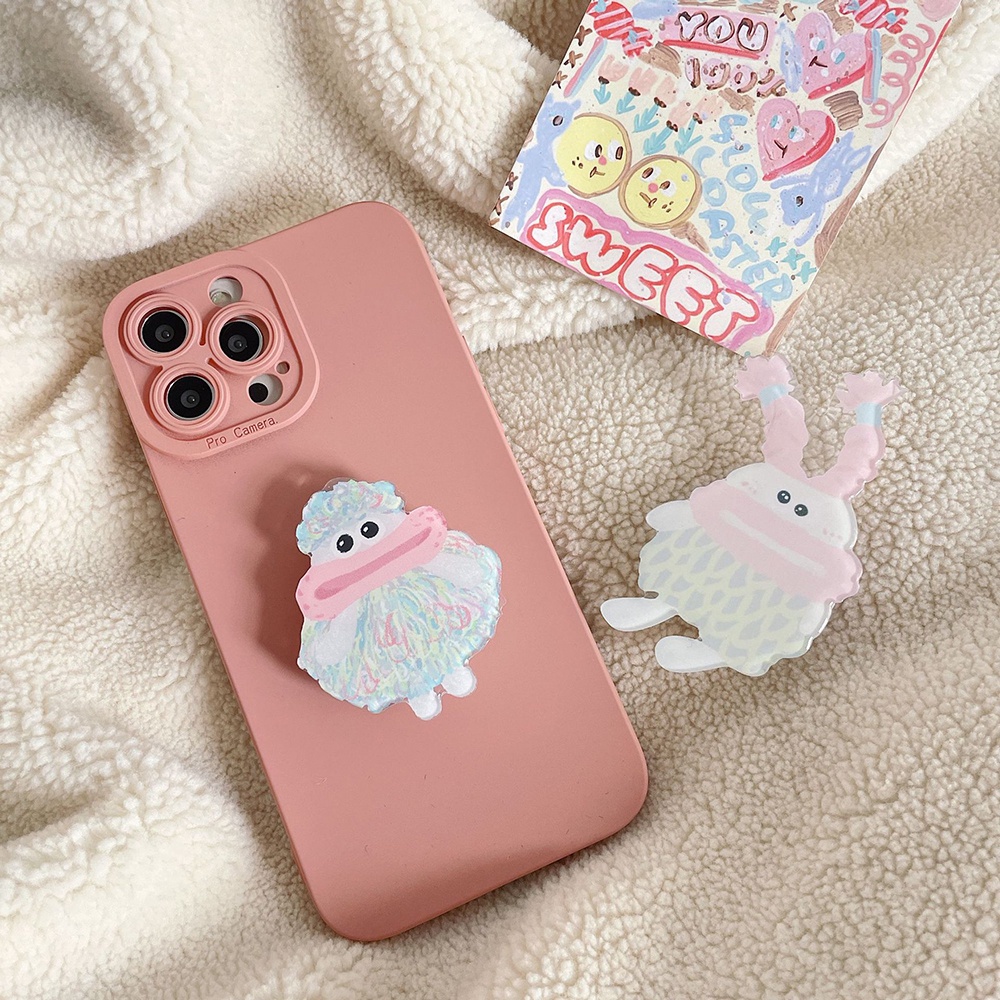 1pc Stand Holder Lipat Desain Kartun Monster Mulut Besar Untuk Handphone