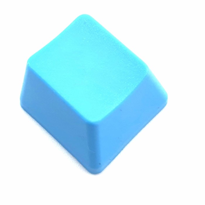 Keycap PBT 1U blue polos blank replacement keyboard button tombol