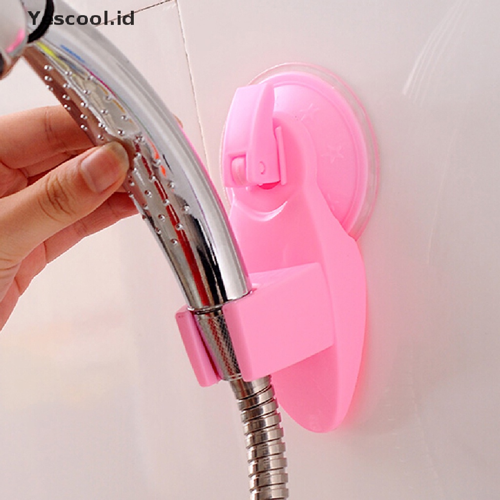 (Yescool) Holder / Organizer Sapu / Pel Model Tempel Dinding Dengan Suction Cup Untuk Rumah