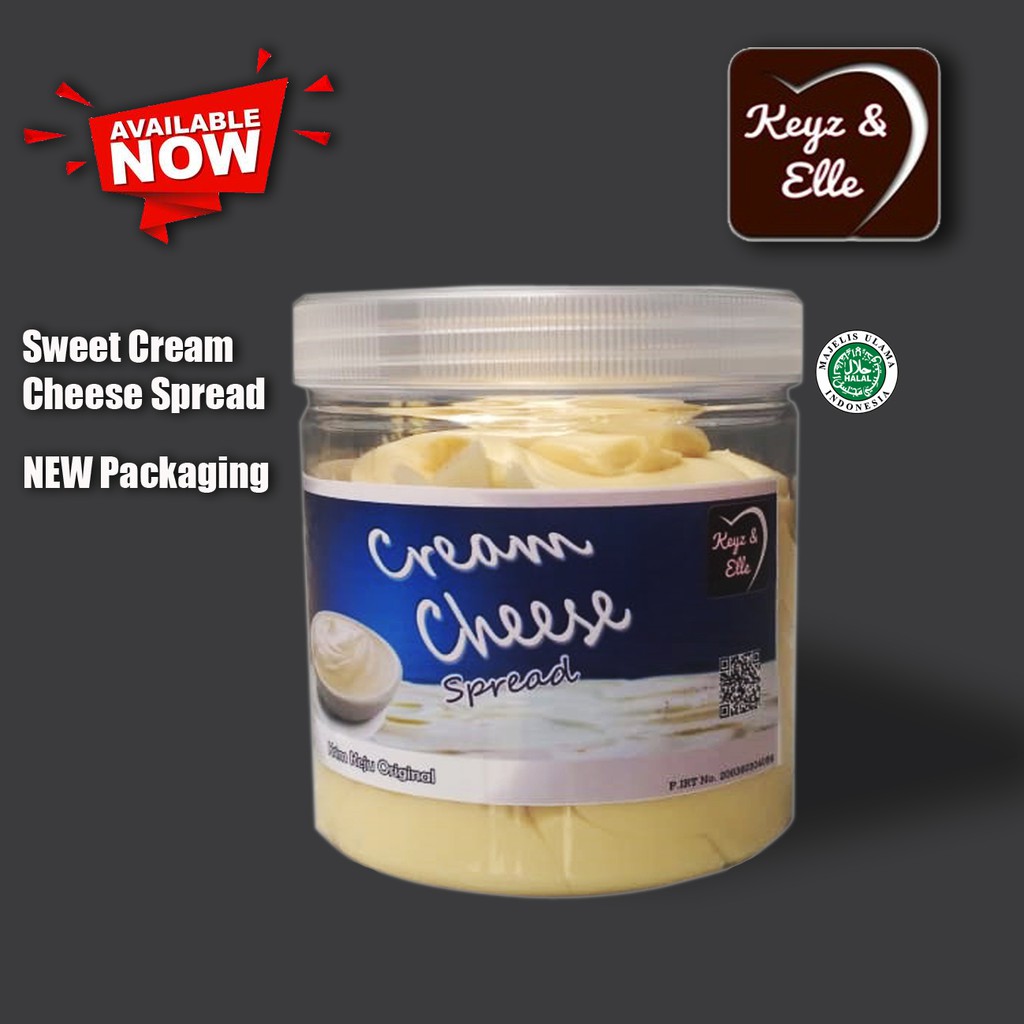 

cream Cheese Spread Keyz and Elle 500gr (krim keju keyz and elle)