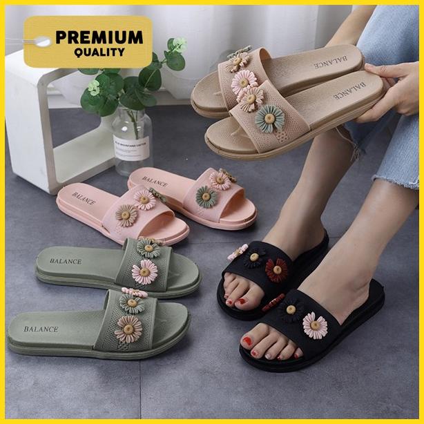 [Premium] Sandal Wanita Selop Balance 956 Sandal Motif Bunga