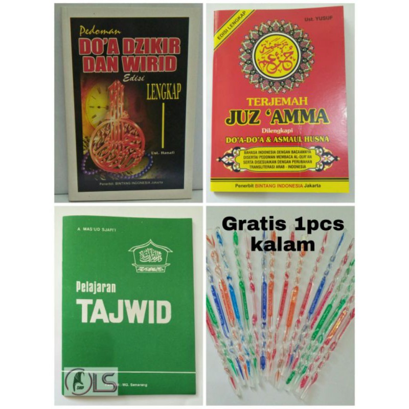 Paket Hemat 3 buku Gratis 1pcs kalam