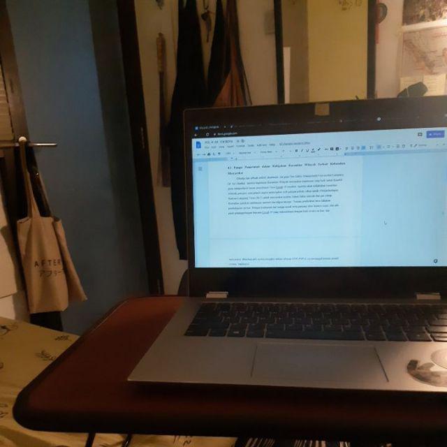 Livid Meja Laptop Coklat - Meja Belajar - Meja Lipat Serbaguna