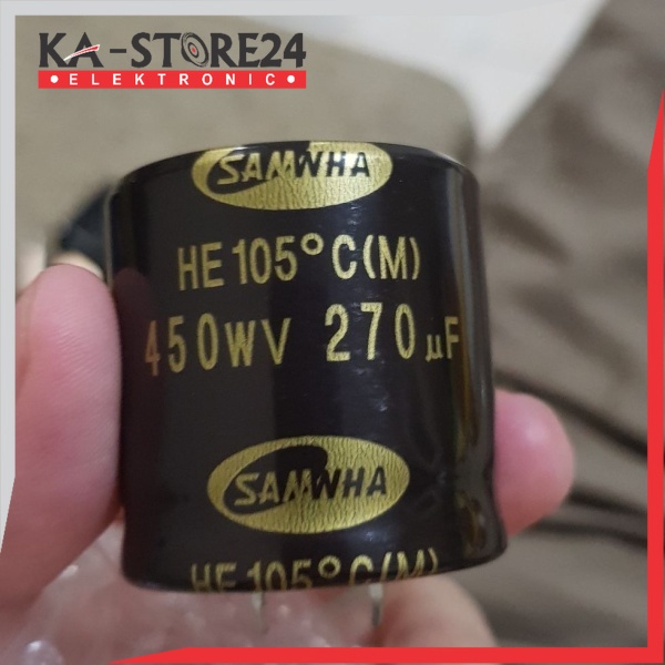 Elco Elko Capasitor Kapasitor 270uf 270 uf mikro 450v 450volt 450 volt