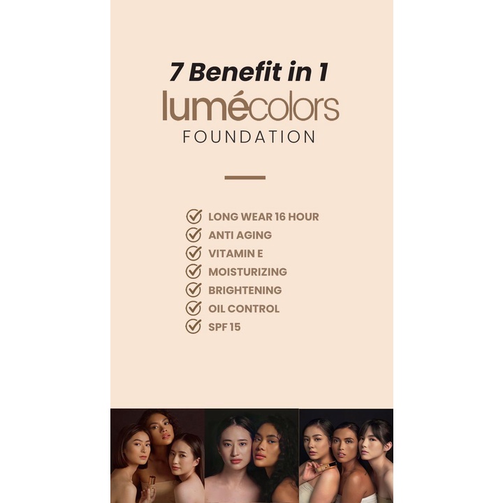 Lumecolors Mall Foundation Flawless Korea Bebas Minyak Full Cover 16 Jam BPOM COD