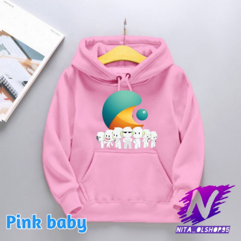 hoodie anak Ollie untuk usia 2-12tahun