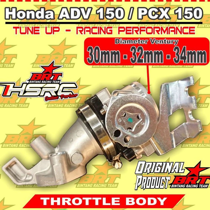 Throttle Body Racing BRT Honda ADV PCX 150 32 mm 34 TB ADV150 PCX 160 Trotol Trotel Bodi karbu PCX