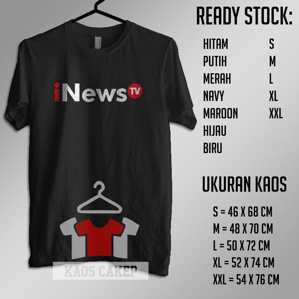 Kaos Baju iNews TV Kaos Perusahaan