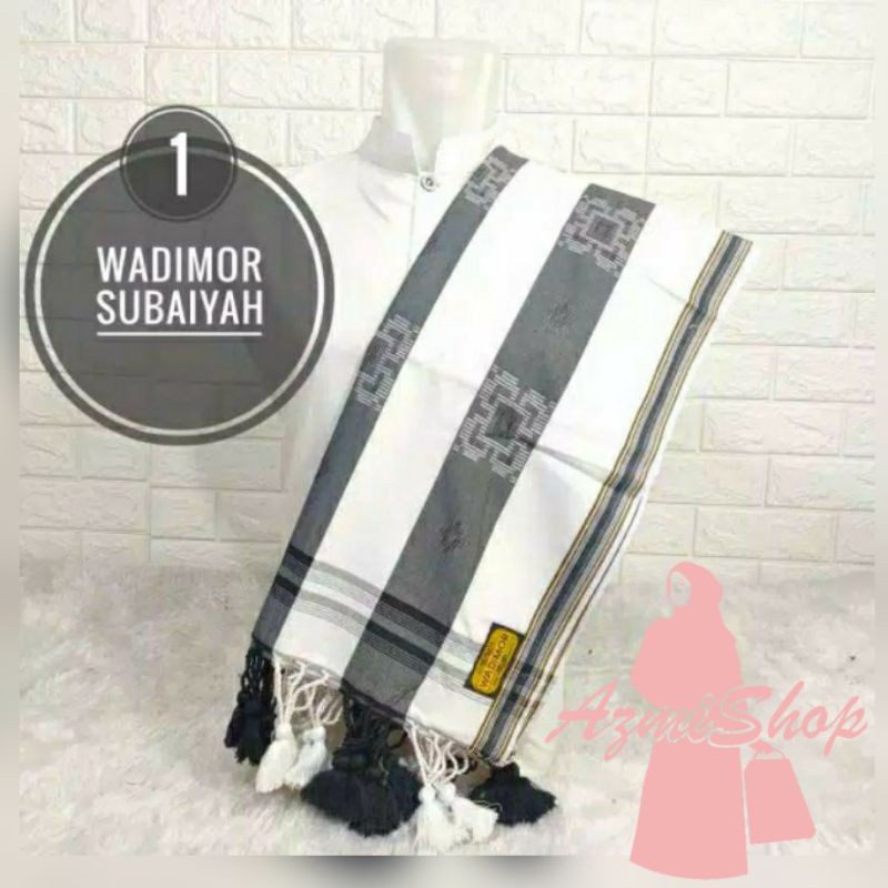 Promo SURBAN SUBAIYAH WADIMOR HITAM PUTIH / SORBAN HITAM PUTIH