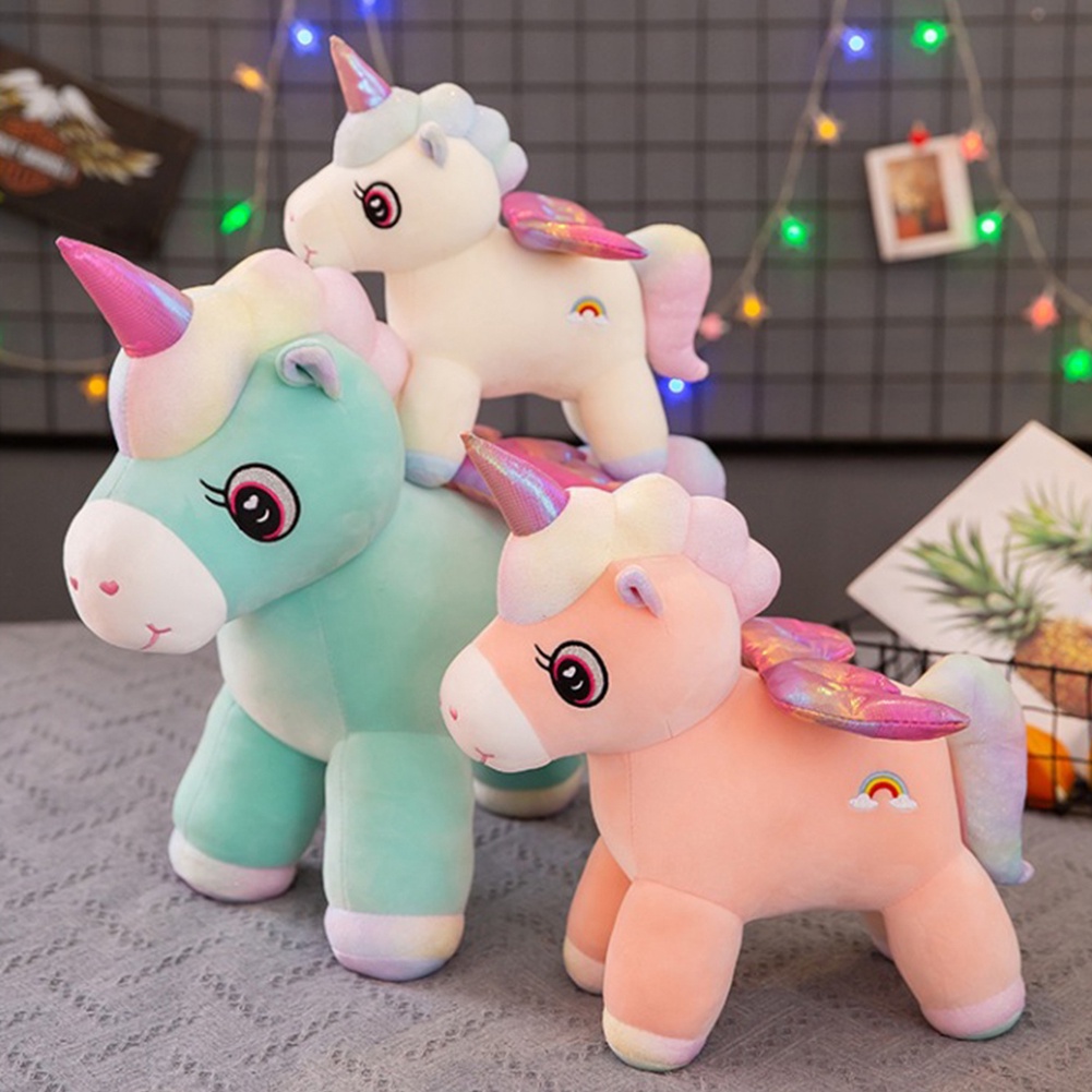 【TK】Kawaii Unicorn Plush Toy Soft Stuffed Unicorn Soft Dolls Animal Horse Toys For Children Girl Pillow Birthday Gifts