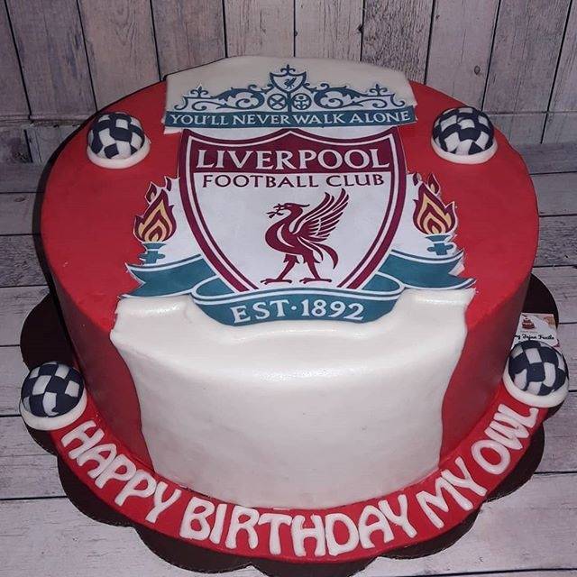 

Kue ulang tahun club bola liverpool real madrid cake ultah tart bola