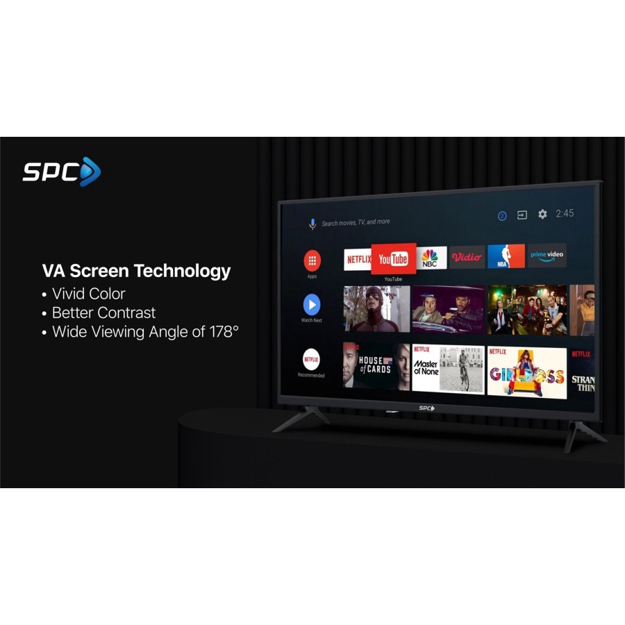 LED SPC PRIMA SERIES 50&quot; 4K UHD ST50 Android Smart TV Garansi Resmi