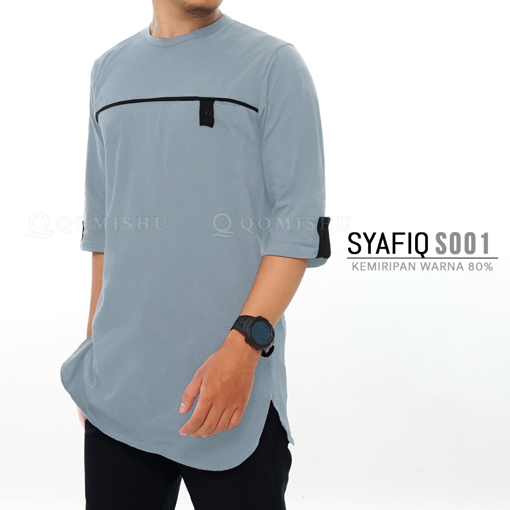 QOMISHU Kurta Basic Kaos Katun Combed SYAFIQ