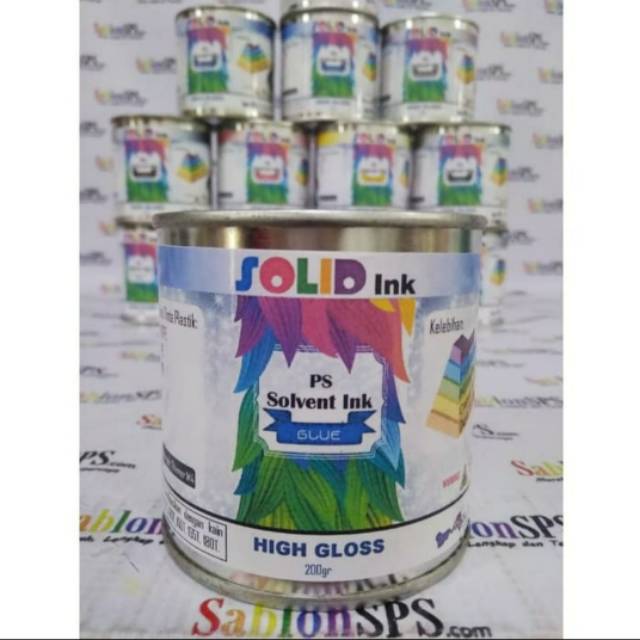 Tinta Sablon Plastik 200 gr Biru Blue HDPE PE PP Basis Minyak Solvent Based