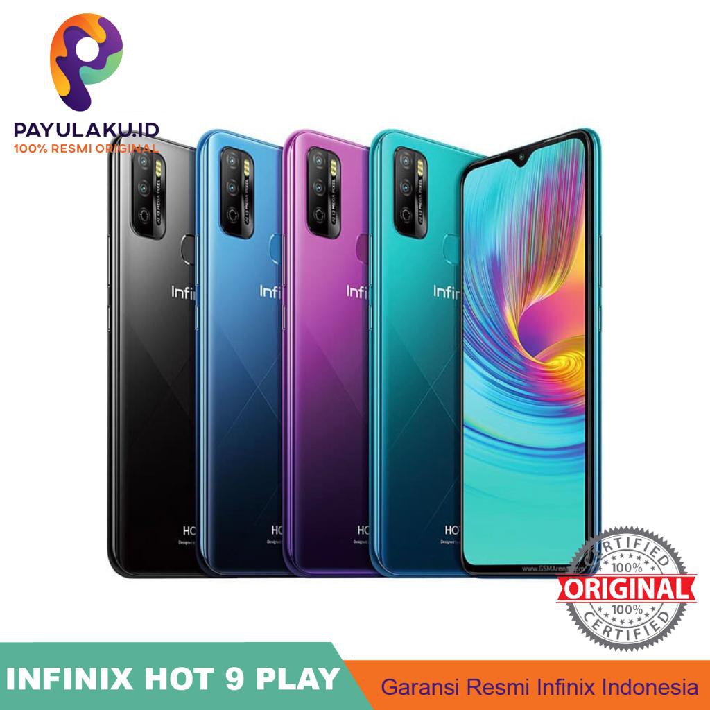 Infinix Hot 9 Play 2/32GB, 3/64GB dan 4/64GB Original