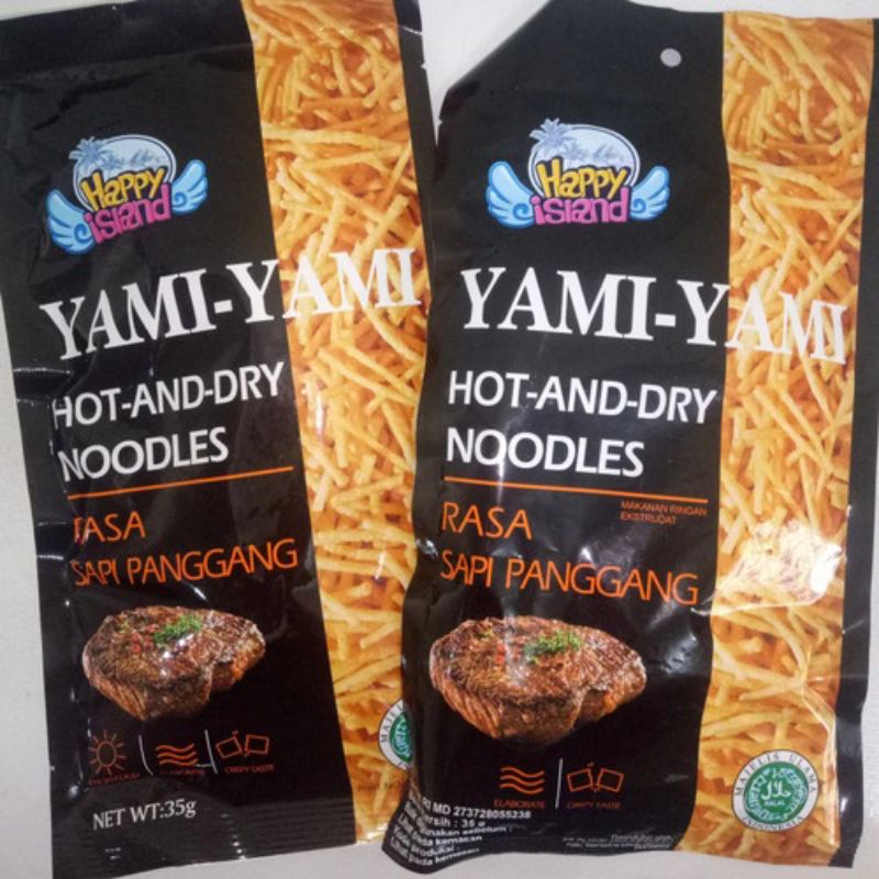 Kerupuk Yami Yami Potato Chips Crispy Slices Hot and Dry Noodles 35gr