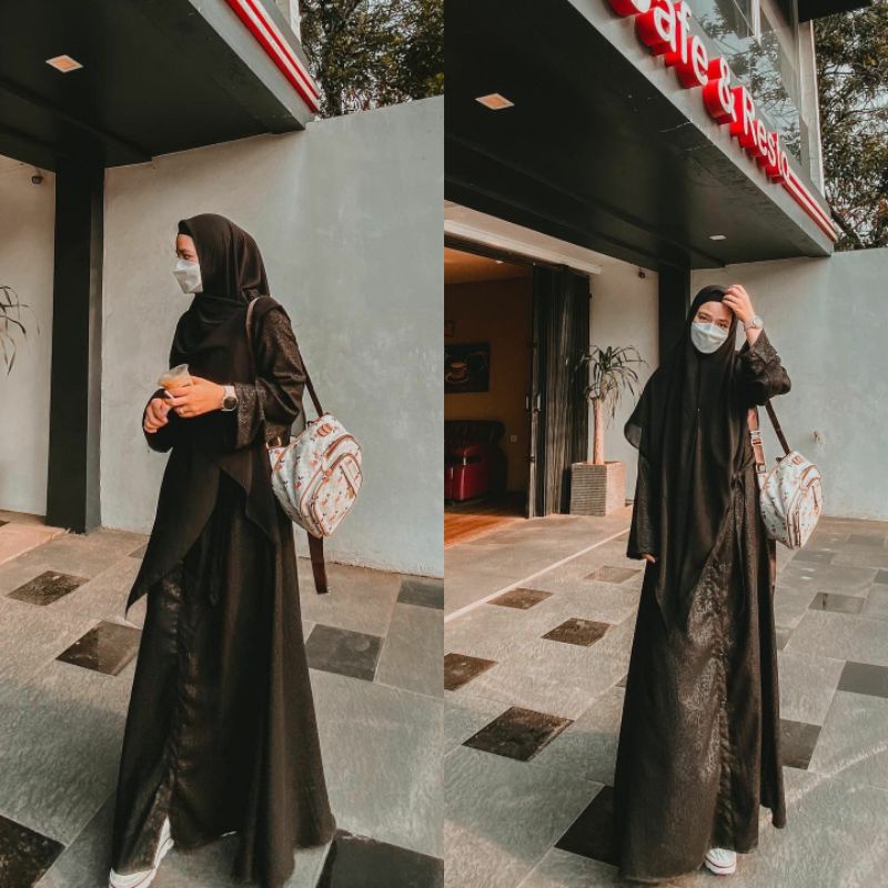Bismillah Open PO abaya arafah batch 2 Ummina by Rahma Ika Putri