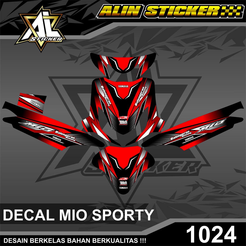 1024 Decal Custom Mio Sporty - Decal Mio Sporty Full Body