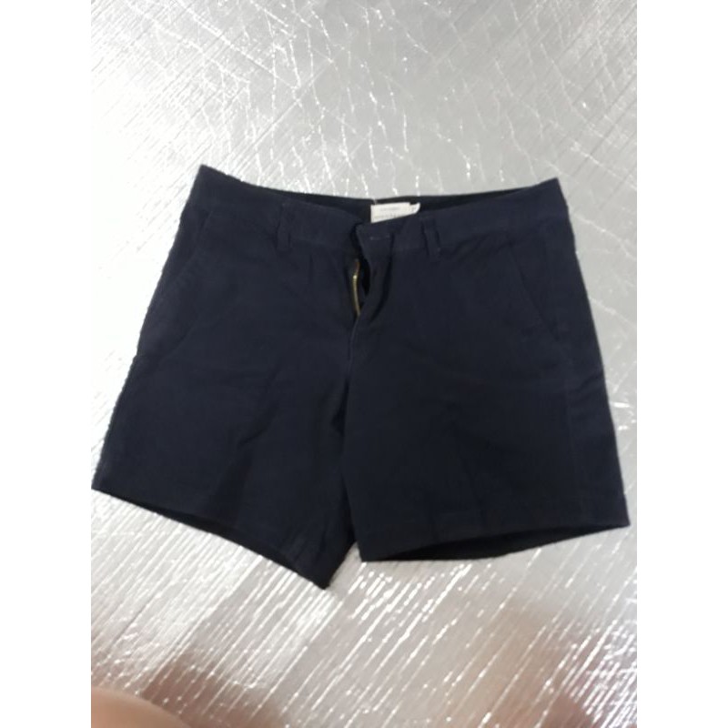 PRELOVED CELANA PENDEK wanita GIORDANO dark blue slim shorts uk 26