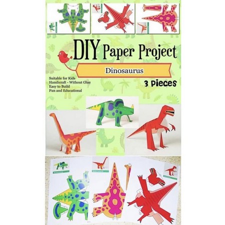 DIY PAPER PROJECT ORIGAMI 3D SATU LEMBAR MOTIF DIKIRIMKAN RANDOM