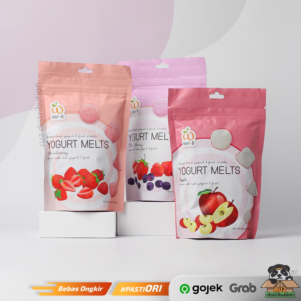 WEL-B Yogurt Melts - WelB Yoghurt Melts Cemilan Anak Snack Anak