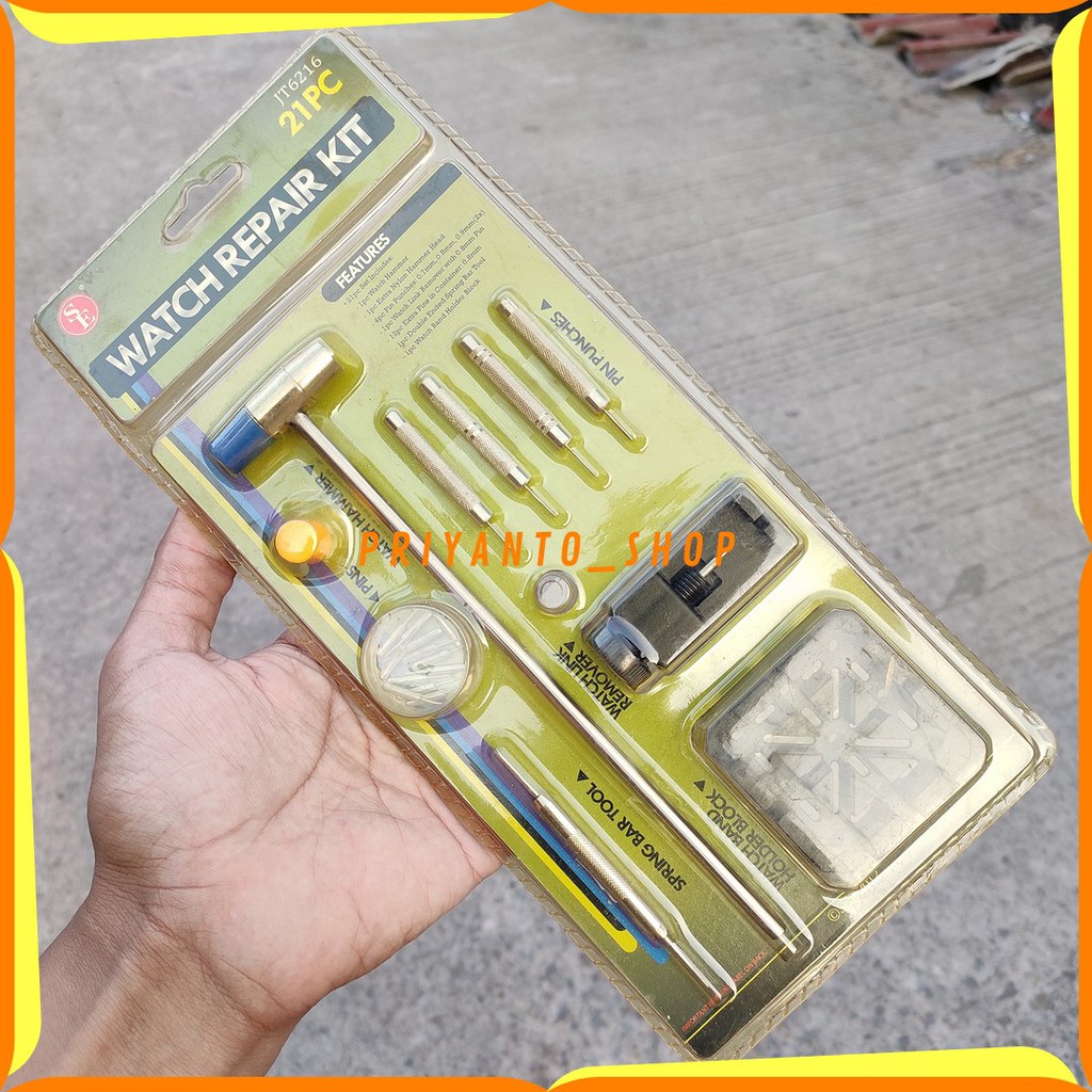 Watch Repair Kit Alat Reparasi jam tangan Pemotong Rantai jam T21 Alat Servis Jam Tangan