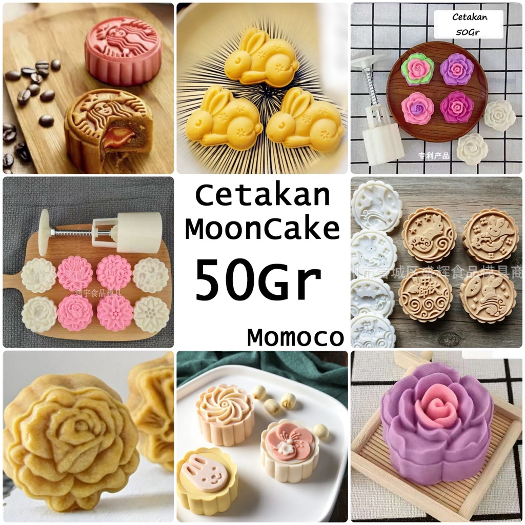 Cetakan Mooncake Kue Bulan Press Mold Cetakan Nastar Taiwan 50Gr Gram