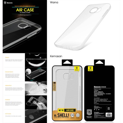 CASE SAMSUNG GALAXY S7 EDGE SOFTCASE BENING BASEUS AIR SILIKON S7EDGE Murah