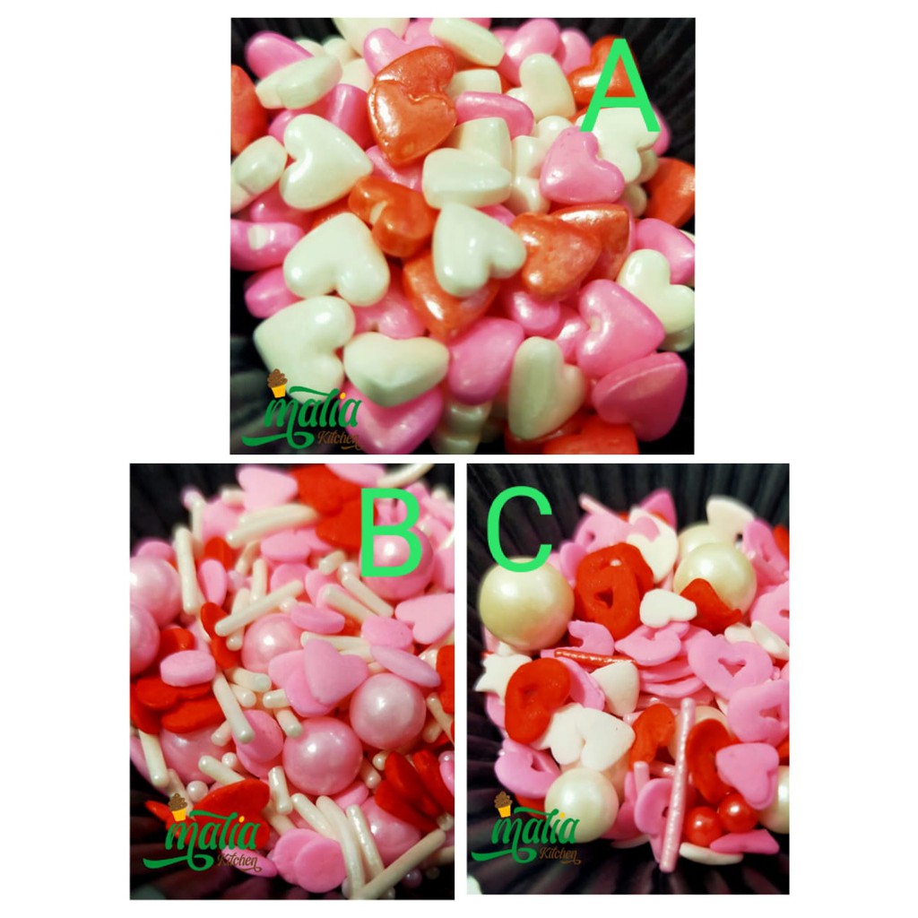 

sprinkle hati spikel heart premium 25 gram