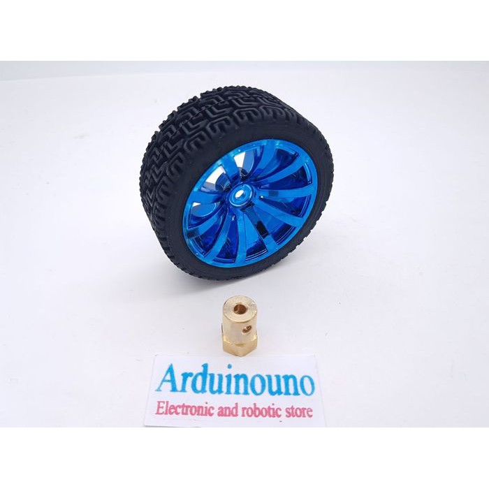 WheeL Tire 65mm Roda Racing for arduino robot 25GA370 motor + Coupling 3mm