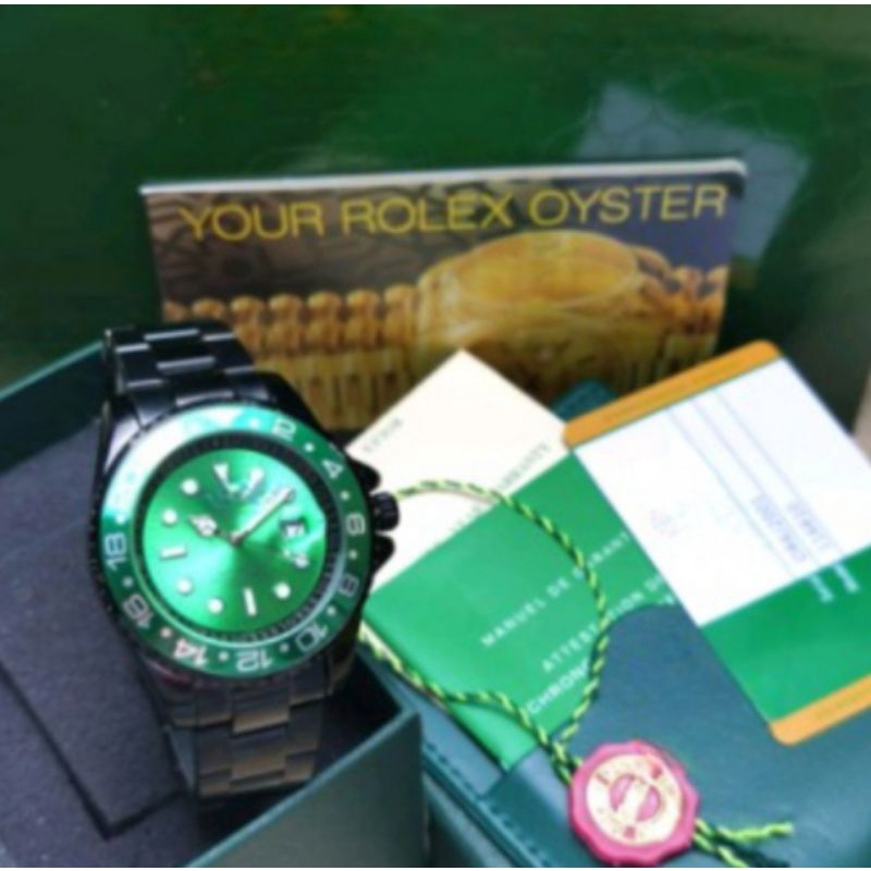 COD - JAM TANGAN PRIA ROLEX R6120 YL PAKET TANGGAL AKTIF FREE BOX ORIGINAL + KARTU GARANSI & BATERAI