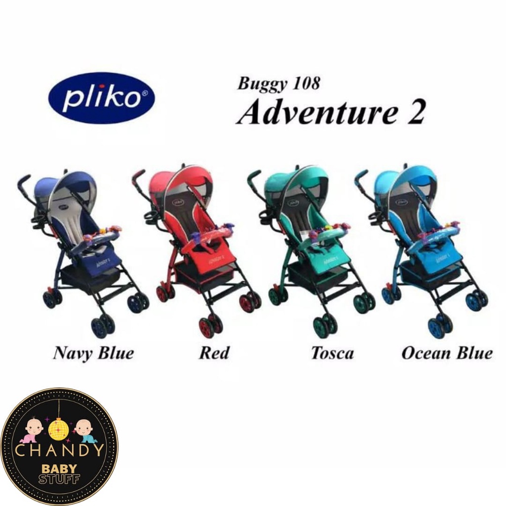 STROLLER PLIKO ADVENTURE BUGGY 108 KERETA DORONG BAYI