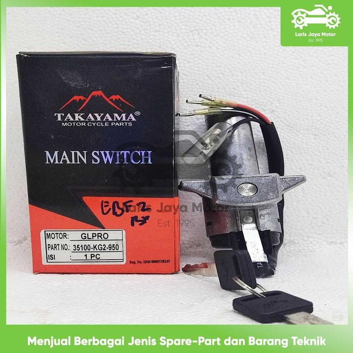 KUNCI KONTAK GL PRO 35100-KG2-950 MERK TAKAYAMA KUNCI KONTAK ONLY GL PRO KUNCI KONTAK DEPAN MOTOR GL