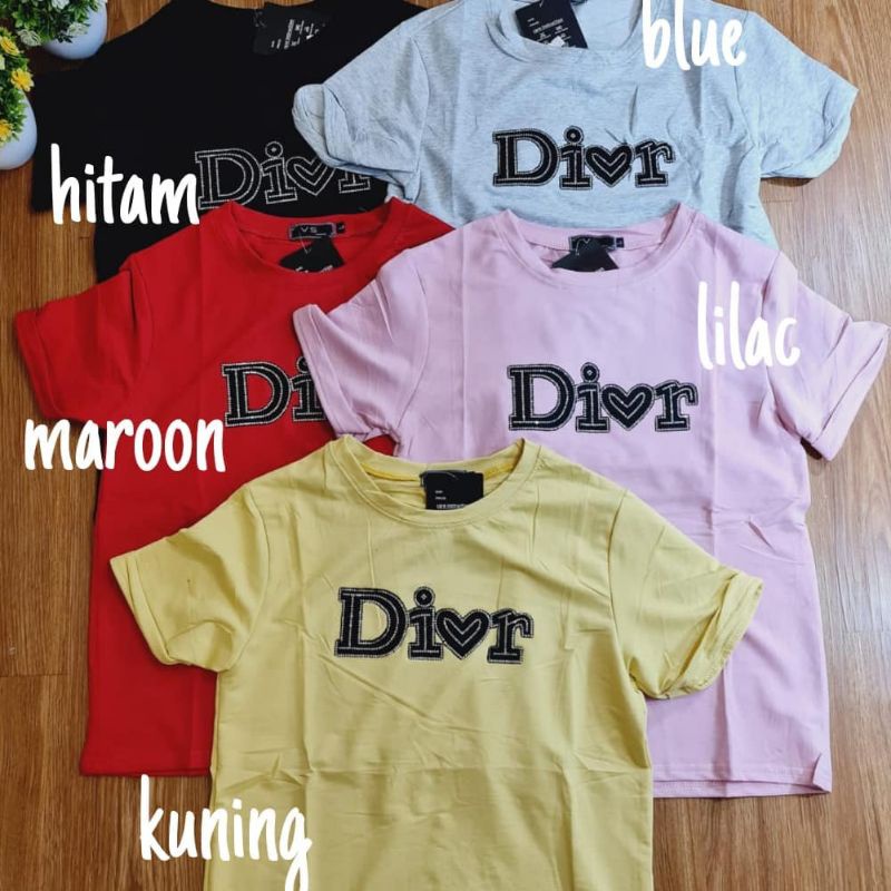 tshirt di*r/atasan wanita/kaos simple/kaos adem