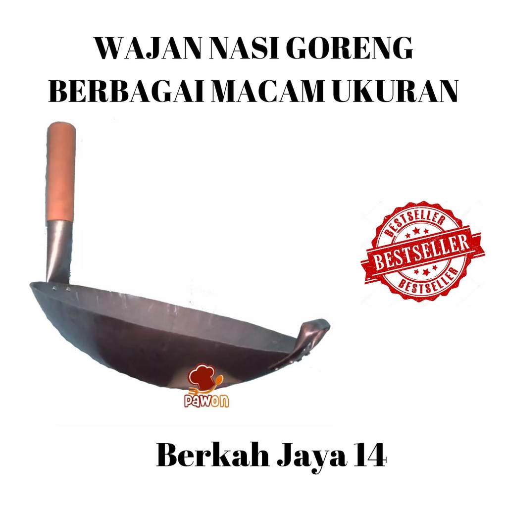 WAJAN NASI GORENG DIAMETER 40 CM BAHAN BAJA TEBAL HARGA MURAH BARANG BERKUALITAS PROMO DISKON TERLARIS