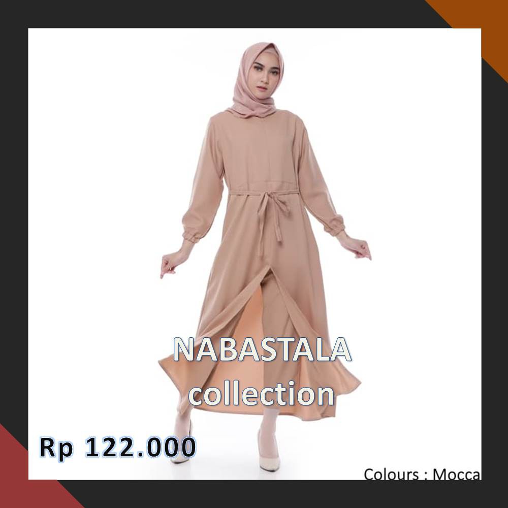 Baju Syari Setelan Muslim Wanita Busui Moscrepe