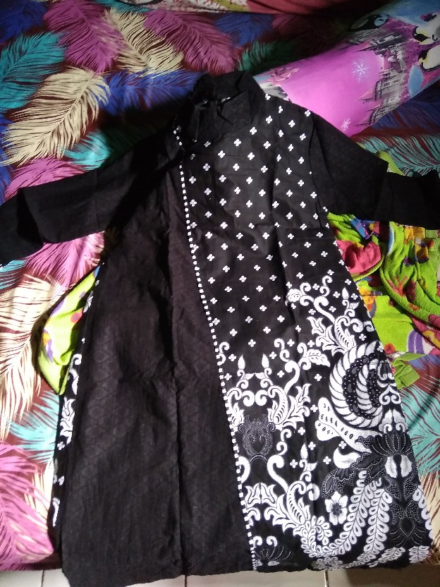 Xxl Ld 110 Tunic Santika Kembang Gurita Tunik Batik Jumbo Tunic Batik Besar Seragam Batik Kerja
