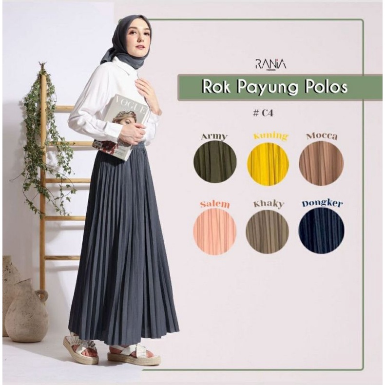 Rok Plisket Premium Polos By Rania Fashion