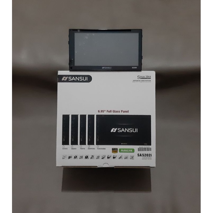 Head Unit Double Din Audio Mobil 6.95" SANSUI SA5202i SA 5202i 5202 i SAPPORO Full Glass Panel