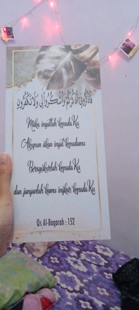 Hiasandinding/bunga/walldekor/dekorasi/decor/dua/poster/picture/quotes/quran/islam/muslim/allah/