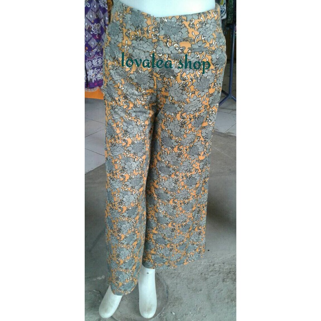 celana kulot motif batik kulot panjang batik