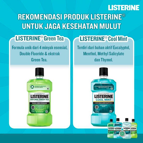 LISTERINE Antiseptic Mouthwash / Obat Kumur Antiseptik 250ml / 500ml