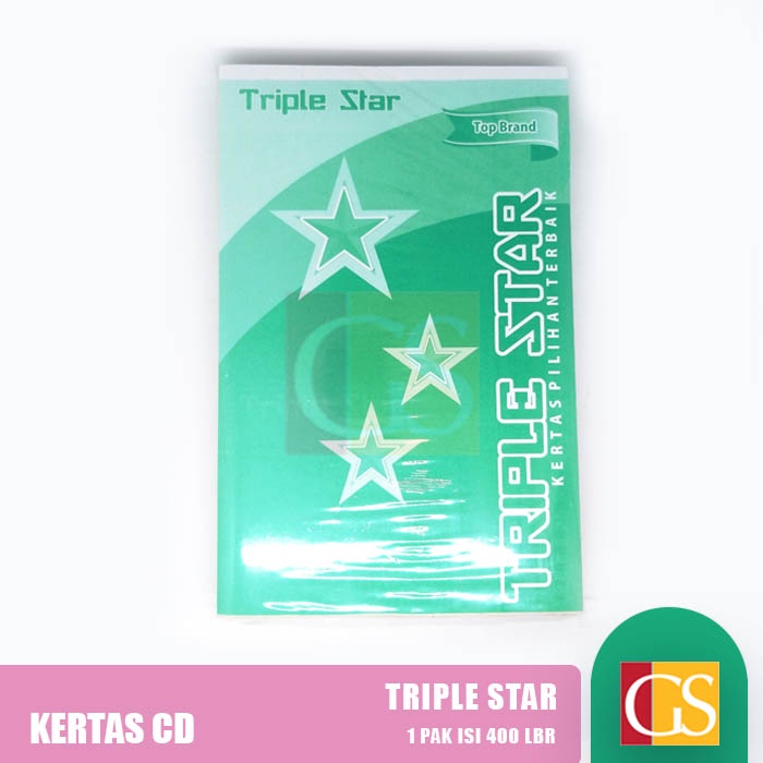 

Kertas CD Buram Triple Star F4