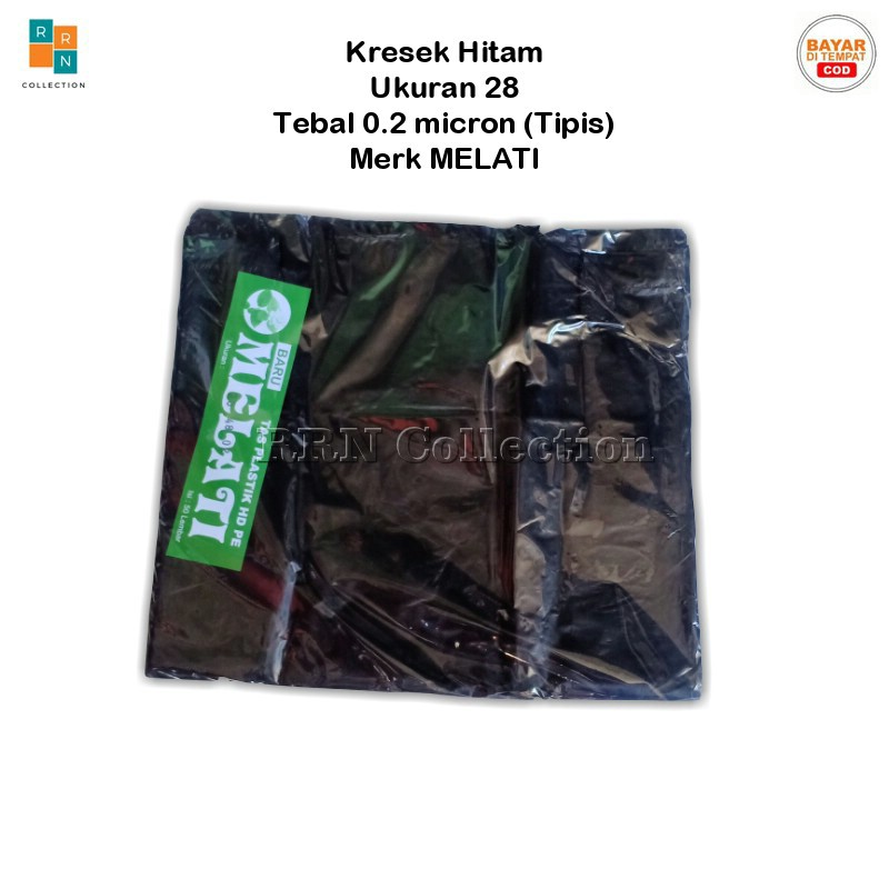 Kantong plastik kresek hitam Merk MELATI Uk28/kresek hitam/plastik kresek hitam/kantong kresek hitam