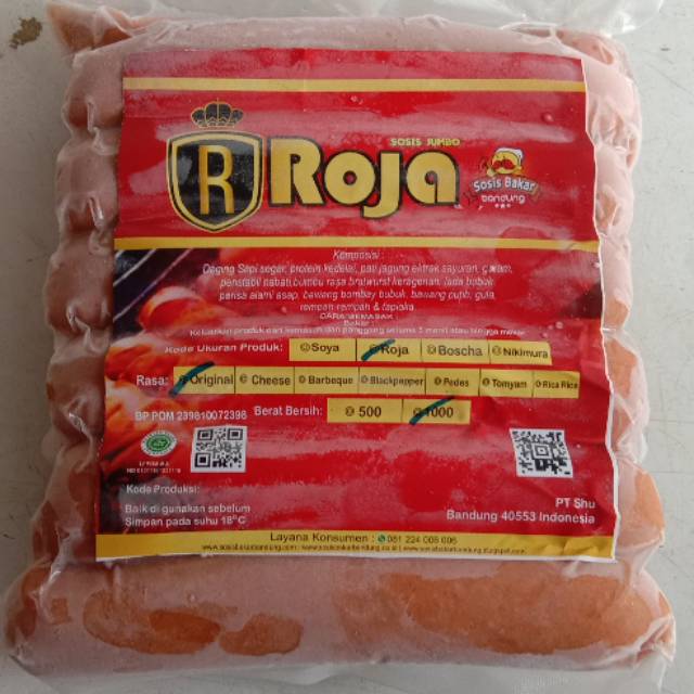 Sosis Sapi Besar (Roja) isi 12pcs 100% HALAL
