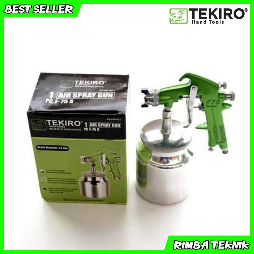 TEKIRO Spray Gun F75S Semprotan Cat Spet Cat Tabung Bawah Semprot Cat Kompresor 750cc