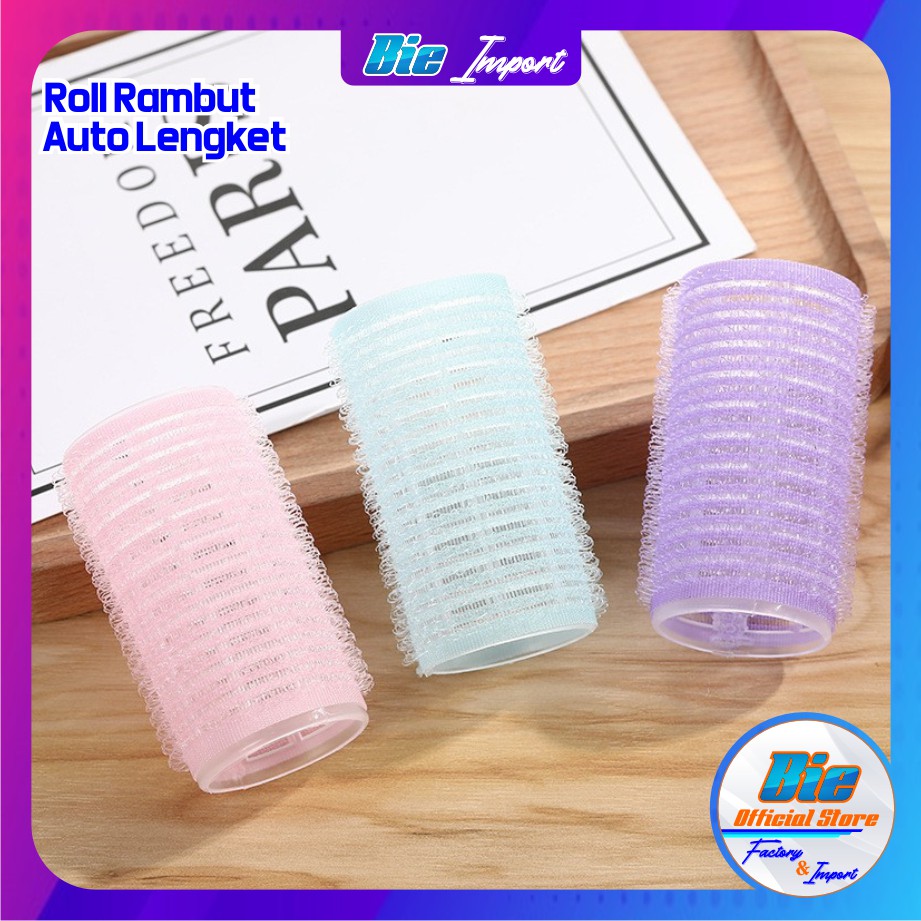 Roll Rambut Jumbo 6 Cm Otomatis Tempel Premium impor